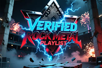 do rock metal music promotion on playlist, verified rock metal playlist