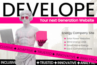 design a  renewable energy website for your solar  business