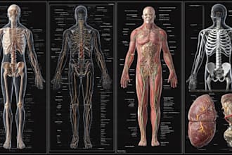 l draw exercise, medical and anatomy illustrations