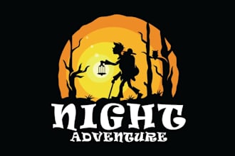 design a custom adventure t shirt illustration
