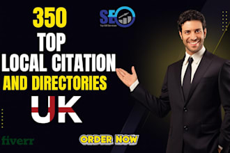 350 UK local citations listings and directories for local seo