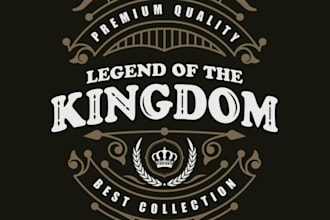 design a custom typography t shirt logo