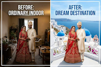 transform your wedding photos into luxury destination wedding portraits