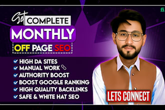 do monthly SEO off page backlinks for top google ranking