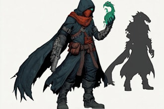 design professional fantasy rpg characters for games