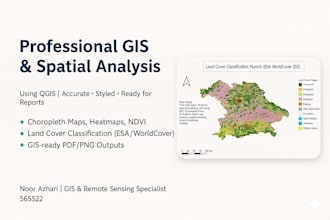 create professional gis maps, spatial analysis, and visualizations using qgis