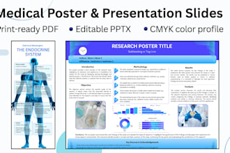 create medical presentation slides and poster