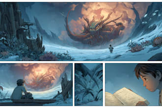draw action fantasy comic pages