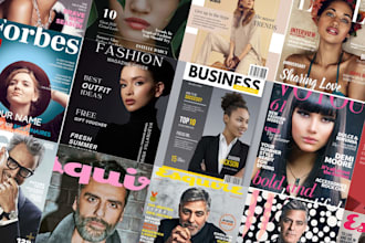 design custom magazine covers with professional layout