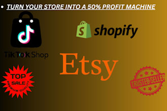 handle everything for your shopify, etsy, and tiktok shop