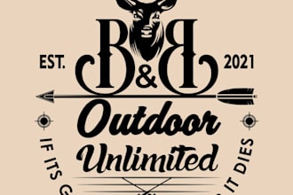 design a hunting in the wild t shirt illustration