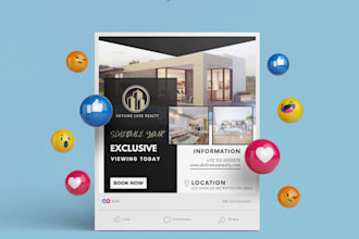custom social media design graphic and posts design