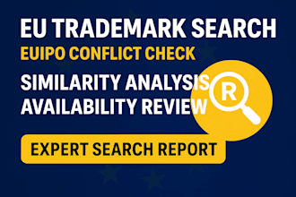 eu trademark search, euipo conflict check, similarity analysis available review
