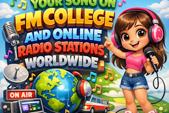 promote and airplay your song on fm college and online radio stations worldwide