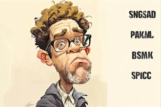 draw amazing cartoon caricature potrait for you