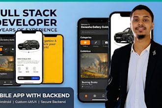 create a complete mobile app with backend and dashboard