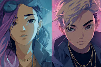 draw anime and original original for you