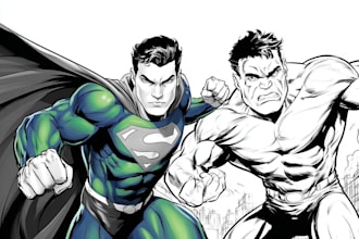 draw draw your superhero character design