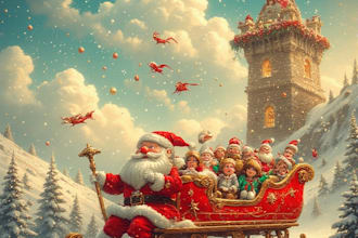 create festive holiday christmas design illustration for you