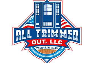 design modern door repair logo with free source files