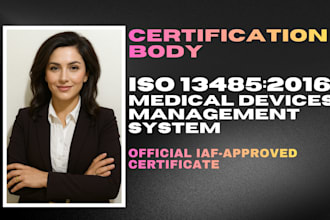 provide iso 13485 certification and documentation