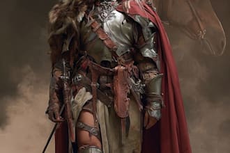 create character artwork for you