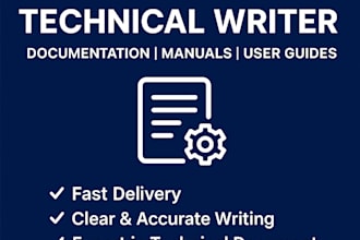 write professional technical documentation, manuals, and guides