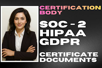 provide soc2, hipaa and gdpr certificate of compliance for your company