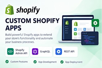 develop custom shopify apps and API integrations