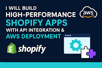 build custom shopify private or public app with API integration