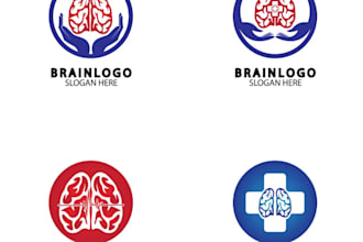design professional neuro, brain, pharmacy and sciences logo