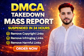 do mass reports for reddit,tiktok,facebook,instagram,youtube,twitter, under dmca