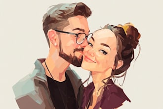 design couple portrait wedding portrait
