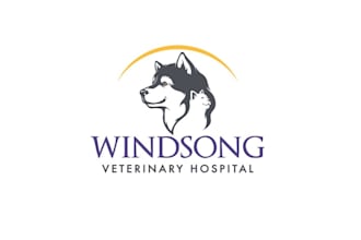 design up coming bougie animal hospital texas logo