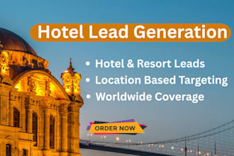 provide targeted hotel and resort leads with verified contact details