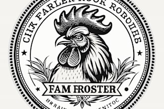 design marvelous rooster logo within 1 day