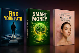 design professional and qnique ebook and print ready book cover