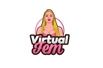 design virtual fem girlfriend software logo
