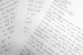 write with my neat and clean handwriting