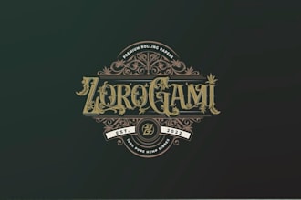 design weed rolling paper tips logo
