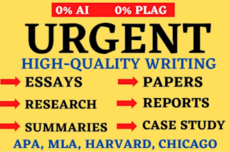 do urgent essay writing as an essay writer