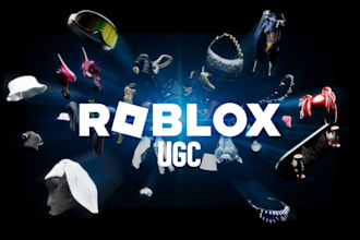create custom roblox ugc accessories, hair, character model for your roblox game