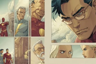 do superhero comic page