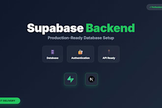 integrate supabase auth database and backend with nextjs app