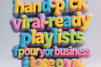 hand pick viral ready playlists for your business or personal use