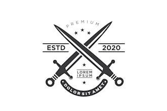 create professional and specially sword logo