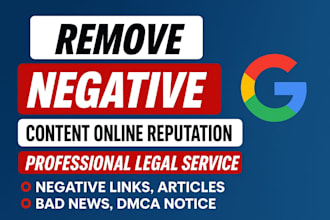 permanently remove mugshots delete negative links articles news cases on google
