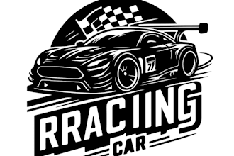 create amazing logo racing, automotive with 3d style