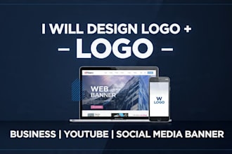 create a web banner and logo design for you