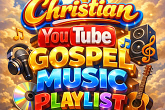 create a powerful christian youtube gospel music playlist